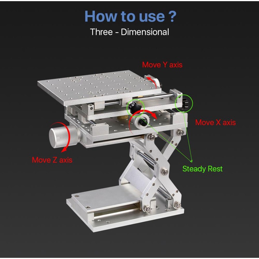 CloudRay Fiber Marking Platform Meja DT Three Dimensional Workstation