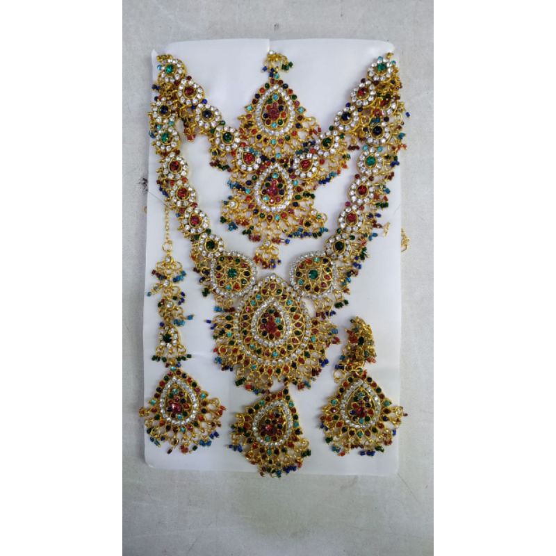 Kalung india kalung pesta kalung pernikahan aksesoris perhiasan set bridal perhiasan india jodha