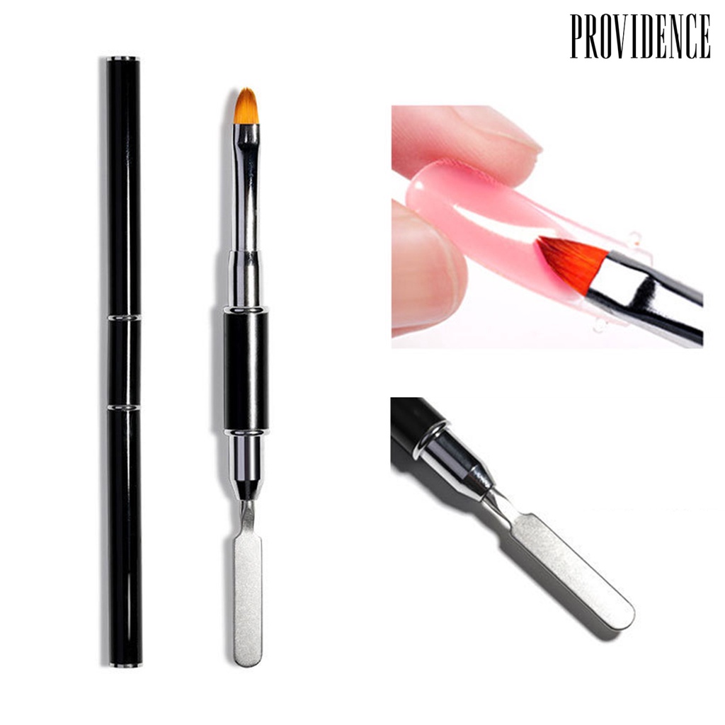 Providence Kuas Nail Art 2 In 1 Universal Bahan Stainless Steel Mudah Digunakan