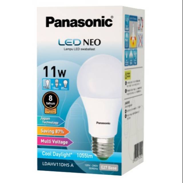  LAMPU LED PANASONIC NEO 11W 11 Watt 6500K COOLDAYLIGHT 