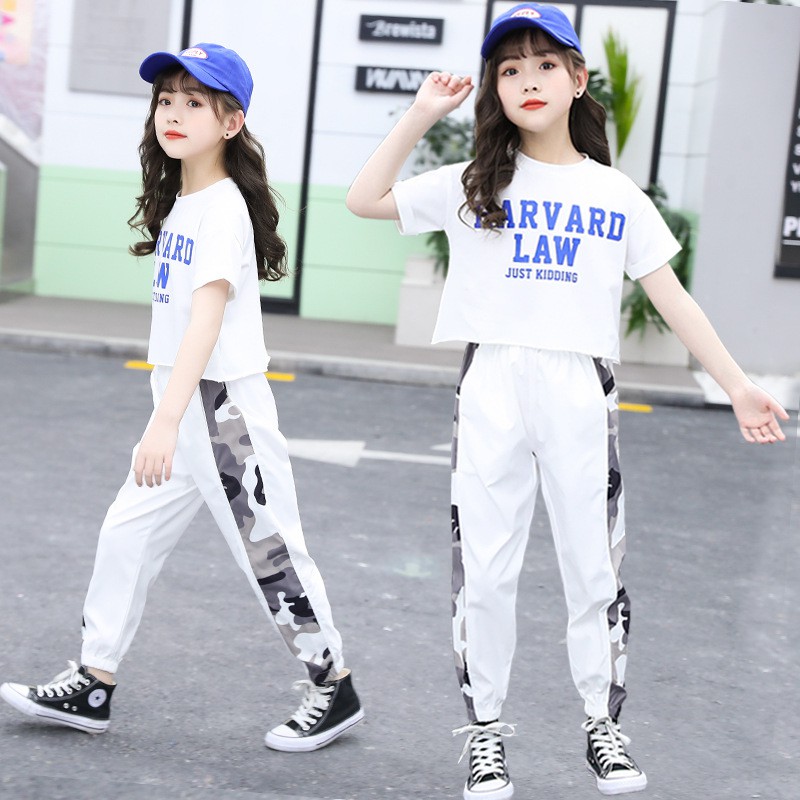 2pcs Setelan Kaos T shirt Lengan Pendek celana Denim Untuk 2pcs Setelan Kaos T shirt Lengan Pendek celana Denim Untuk