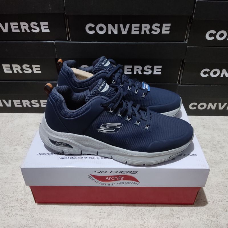 Skechers ARCH FIT-TITAN Men's - Navy/Grey/Black