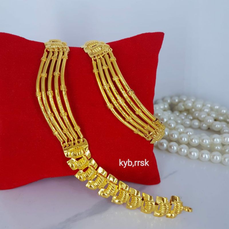 gelang replika emas lapis emas 24k persis seperti emas asli