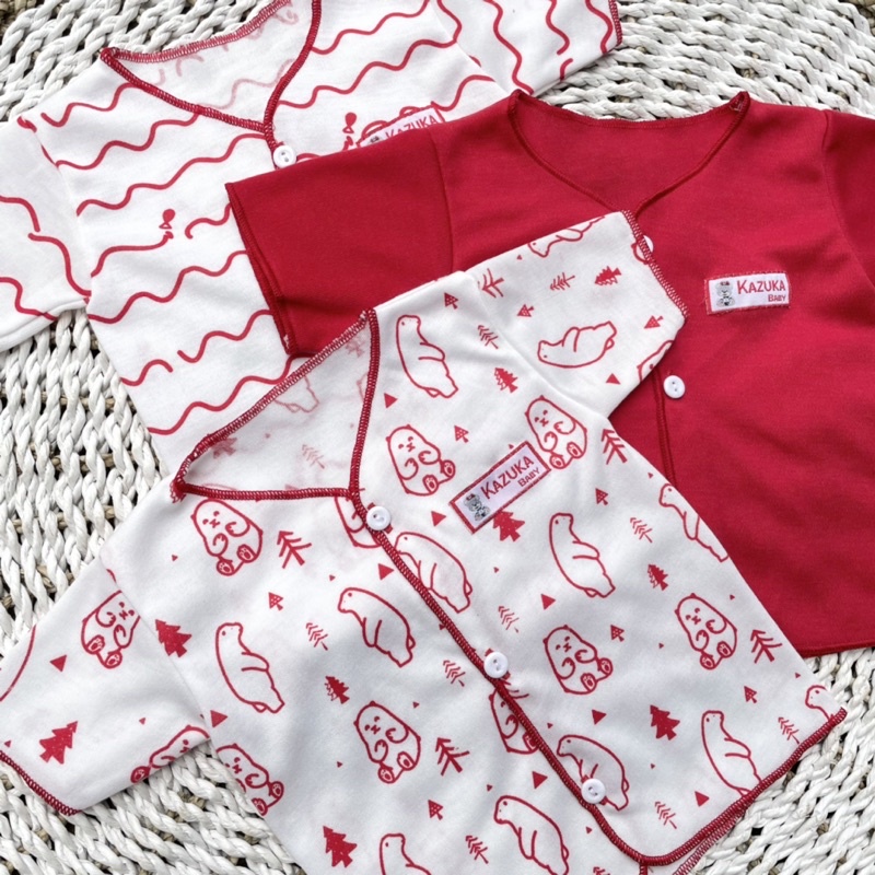 3 PCS Baju Bayi Lengan Pendek Baju Bayi Baru Lahir Baju Newborn Baju Bayi Perempuan Baju Bayi Laki laki Gift Lahiran Hampers Baby Newborn SNI DNW BABY