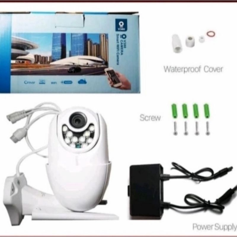 CCTV OUTDOOR IP CAM KAMERA PTZ  8MP KAMERA WIRELESS WIFI V380