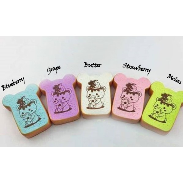 Soft And SlowRise Squishy YUMMIIBEAR MINI TOAST BY CREAMIICANDY