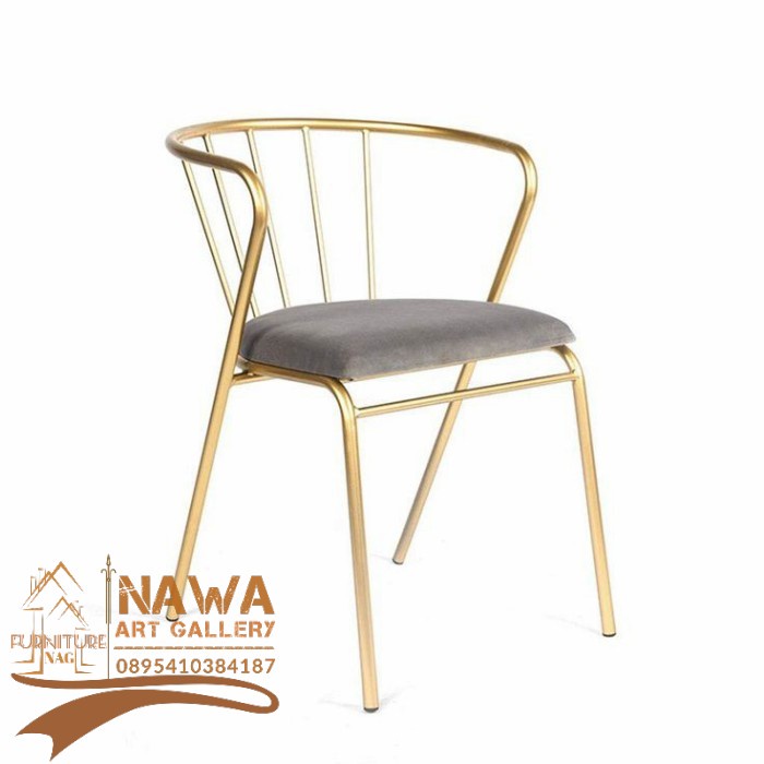 Kursi cafe besi finishing gold kursi resto terlaris