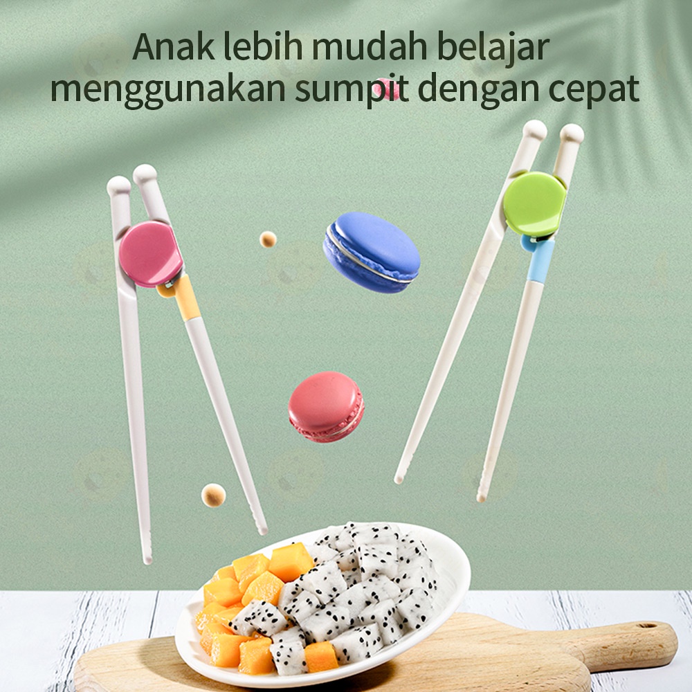 Lacoo Sumpit belajar anak bayi Baby Training Chopsticks