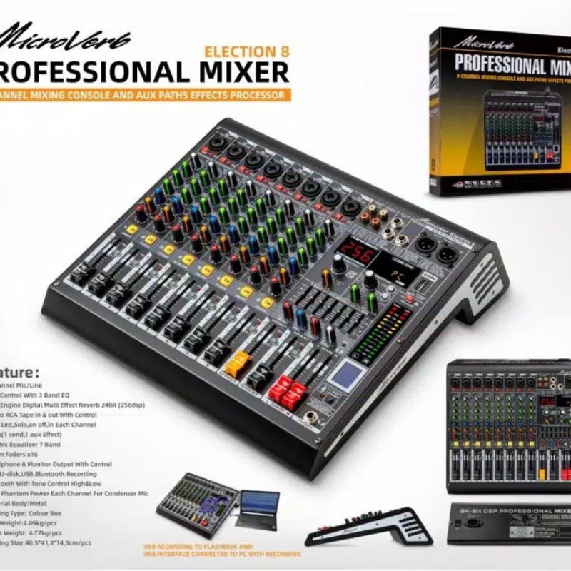 Mixer Microverb Election 8