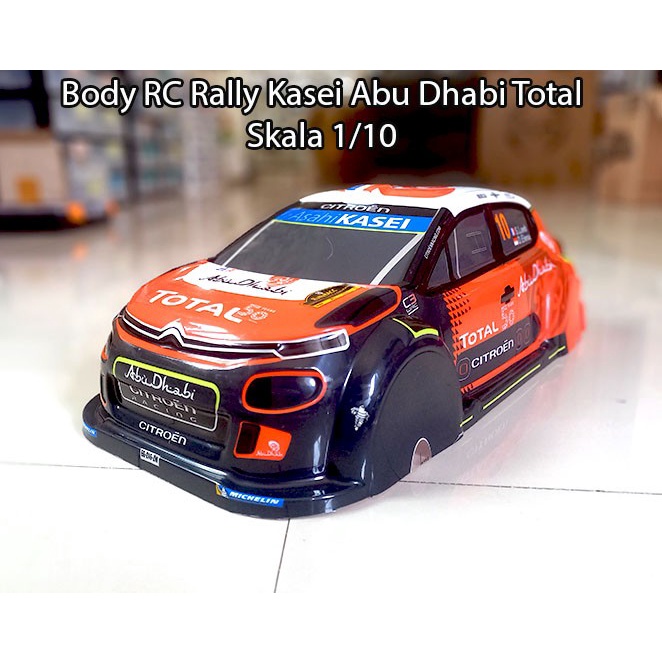 Body RC Rally Kasei Abu Dhabi Total Skala 1/10