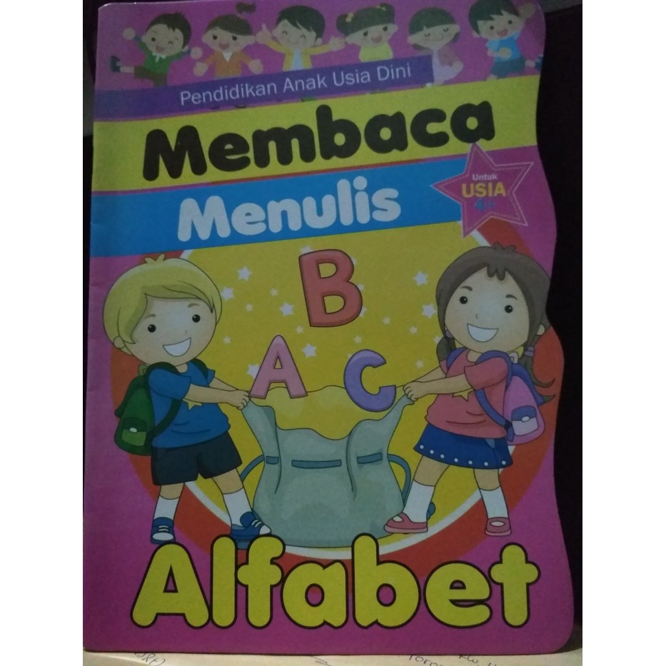 Buku Anak TK-SD kelas 1 Belajar Membaca, Menulis ALFABET