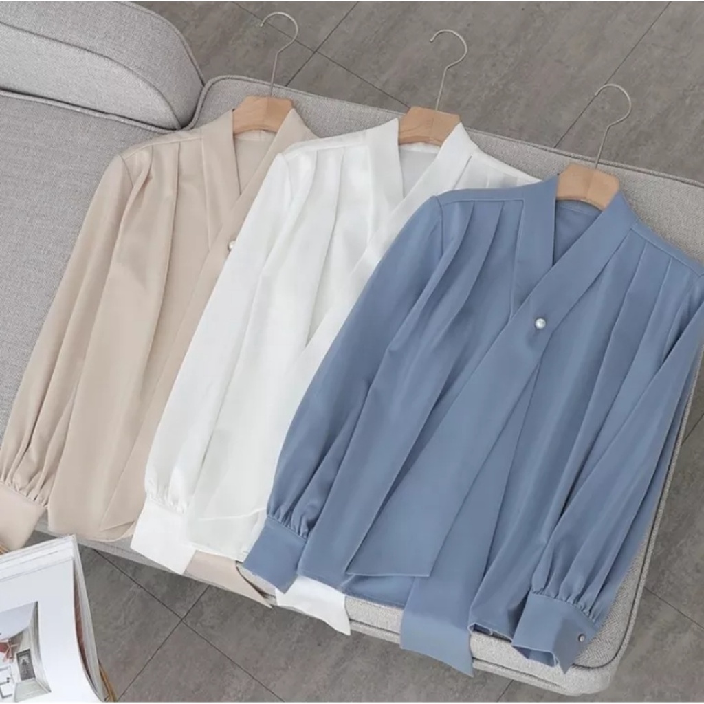 LENA BLOUSE ATASAN TERBARU BLOUSE LUCU KOREAN