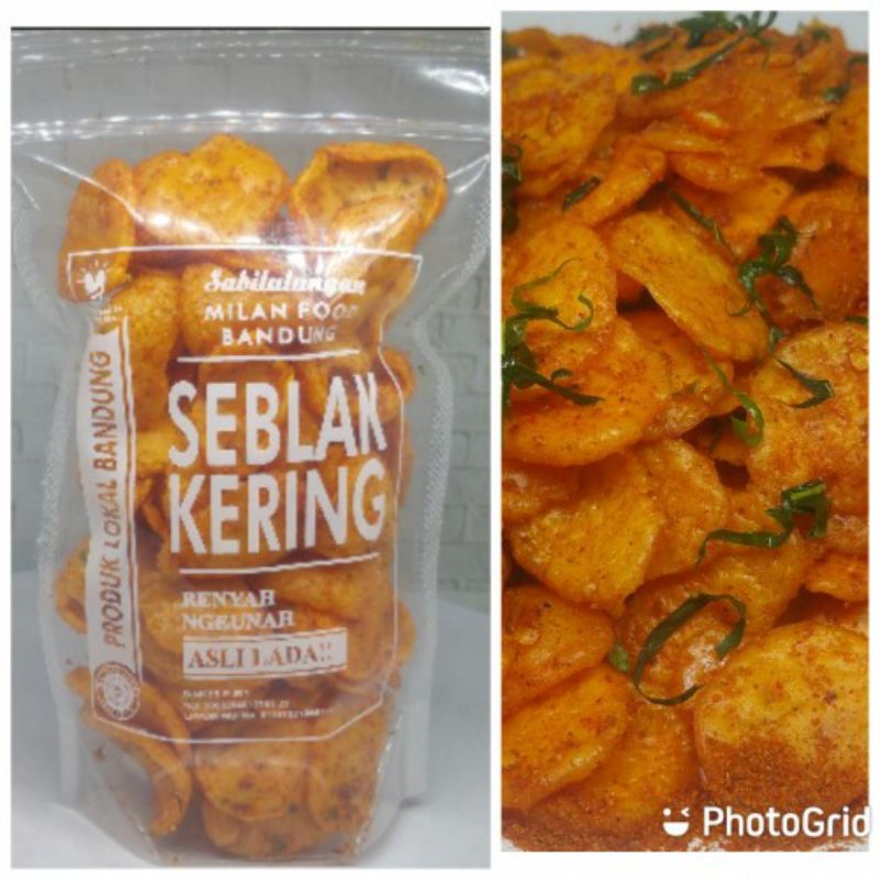 

Seblak kering Cemilan Keripik snack pedas Kemasan Ekonomis 70g