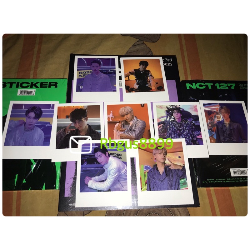 [Bisa Nego] Photocard Taeil sticky ver, Photocard Mark Sticker / Pb ver, Sharing Polaroid event NCT 