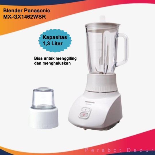 Blender Panasonic Blender Kaca MX-GX1462WSR 3 in 1 - Silver Promo Termurah Bergaransi + BubleWrap