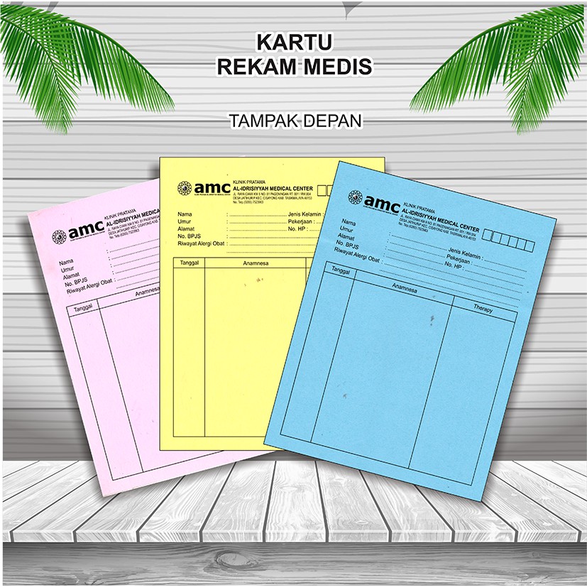 Jual Kartu Rekam Medis / Medical Record Card / Kartu Riwayat Pasien ...