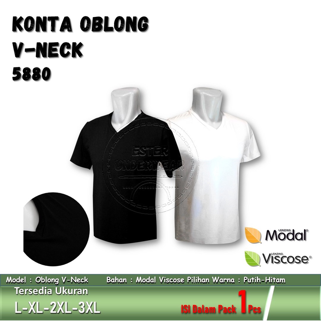 Oblong Pria V-Neck KONTA 5880 ISI-1 PCS