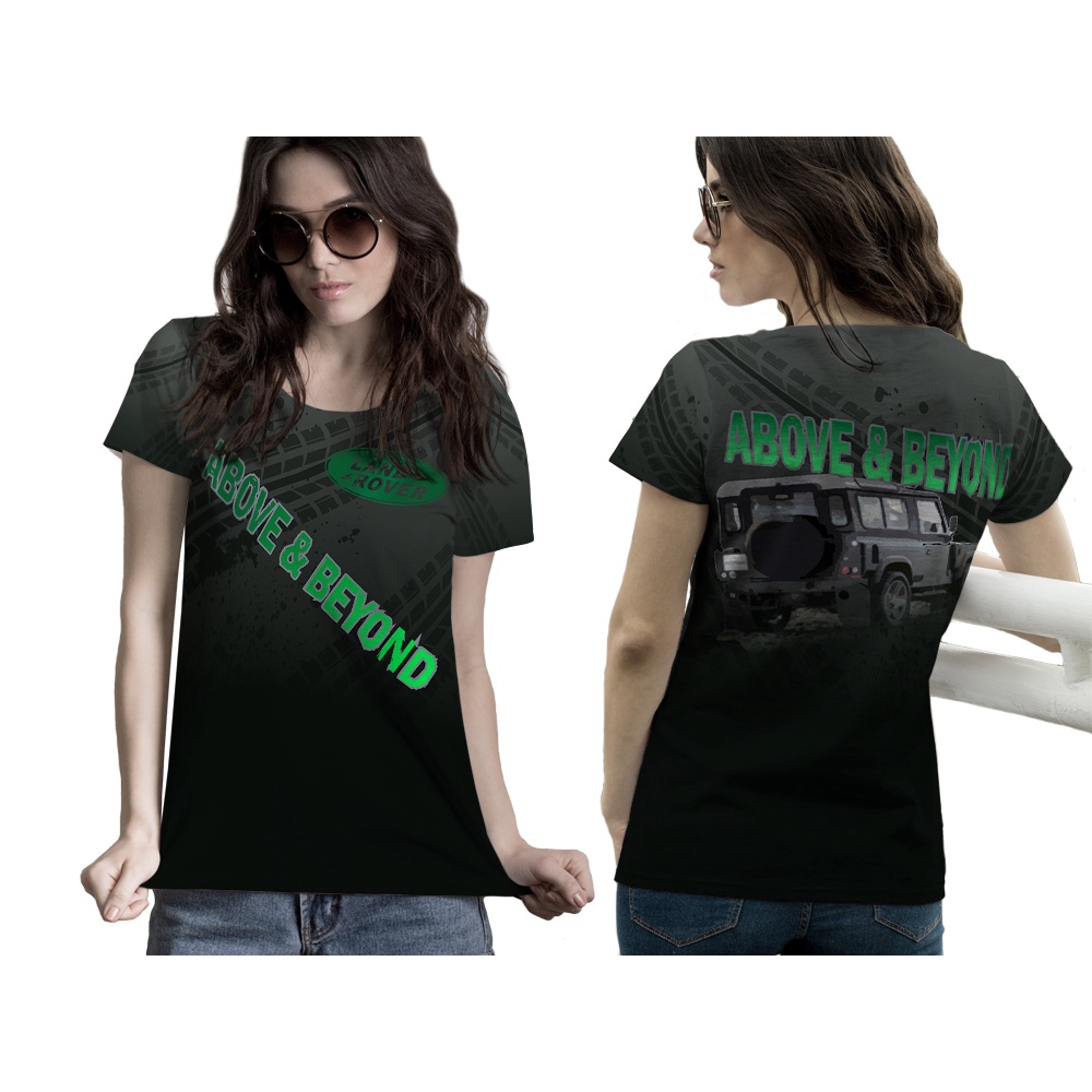 TiniShop - Kaos Wanita Land Rover Murah / Kaos Atasan Wanita Land Rover FullPrint