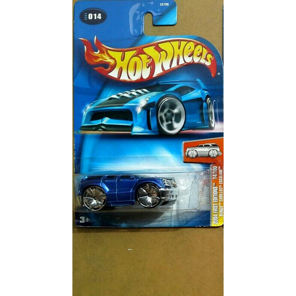 Promo HOTWHEELS BLINGS CADILLAC ESCALADE 2004 BIRU  FIRST EDITION  Diskon
