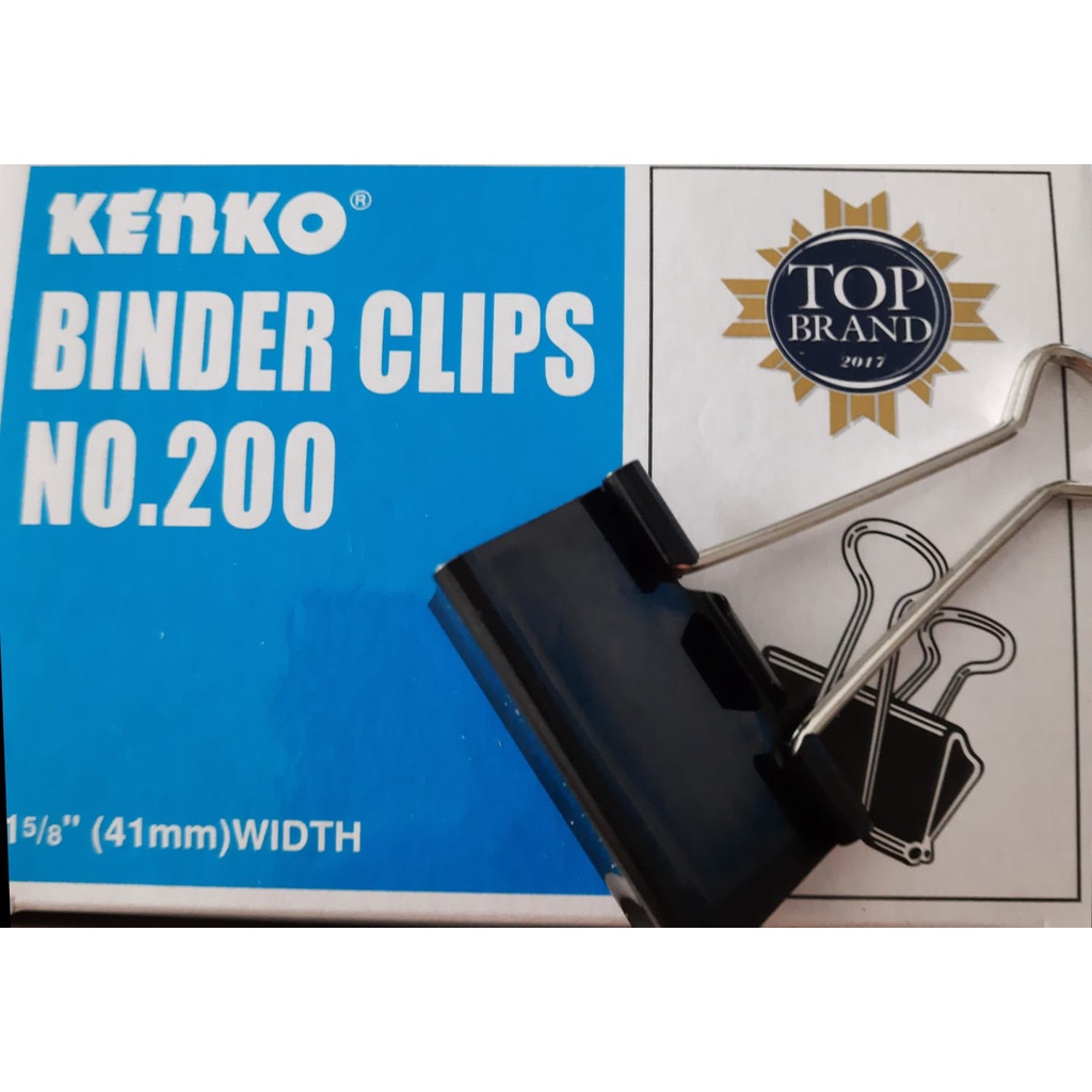 

BINDER CLIPS MERK KENKO / PENJEPIT KERTAS / PENJEPIT FOLDER 1 DUS