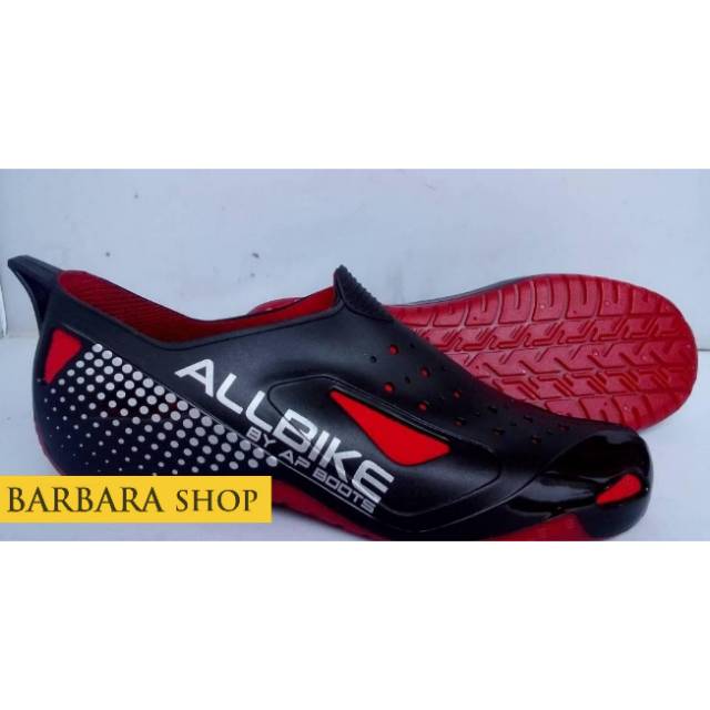 Sepatu Sepeda ALL BIKE AP Boots Sepatu Karet Motor Anti Air 100% Original Terbaru Termurah 44 Hujan