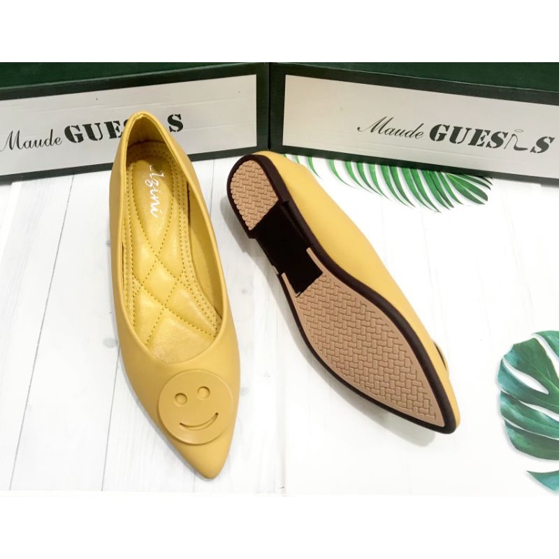 Pancus Kuning Smile Pancus Wanita Sepatu Pancus Wanita