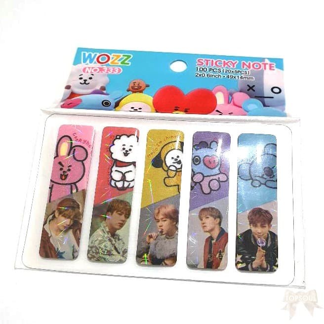 

STICKY NOTE BTS HOLOGRAM KPOP 1 SET 100PCS