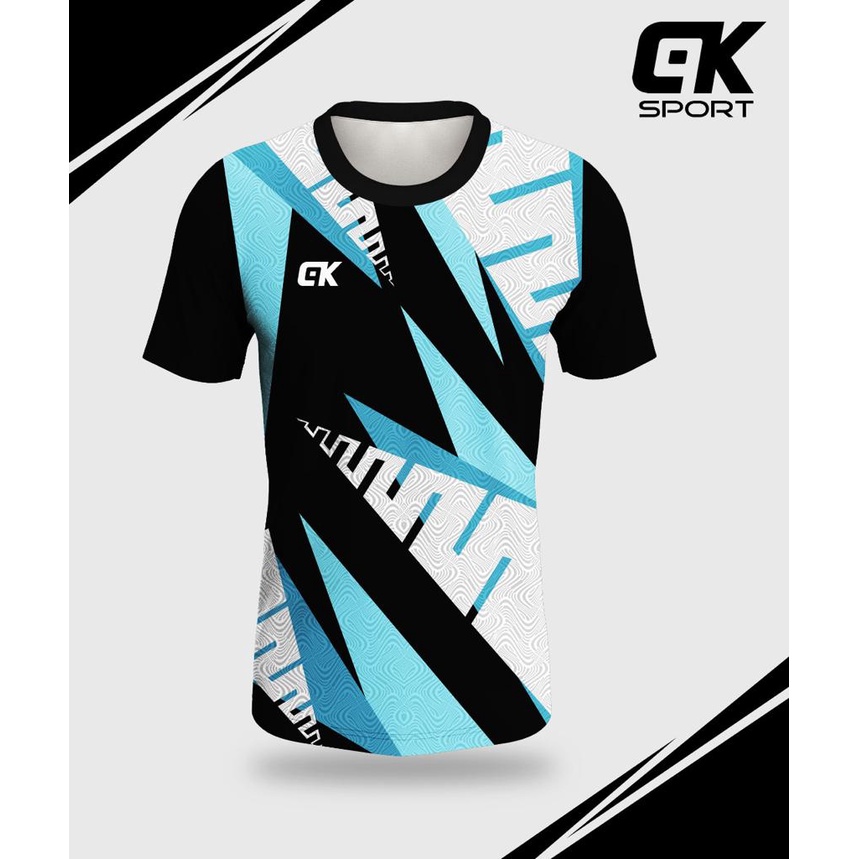 Saelaris_ Baju Badminton Kaos Jersey Bulutangkis Voli Printing Pria Dan Wanita