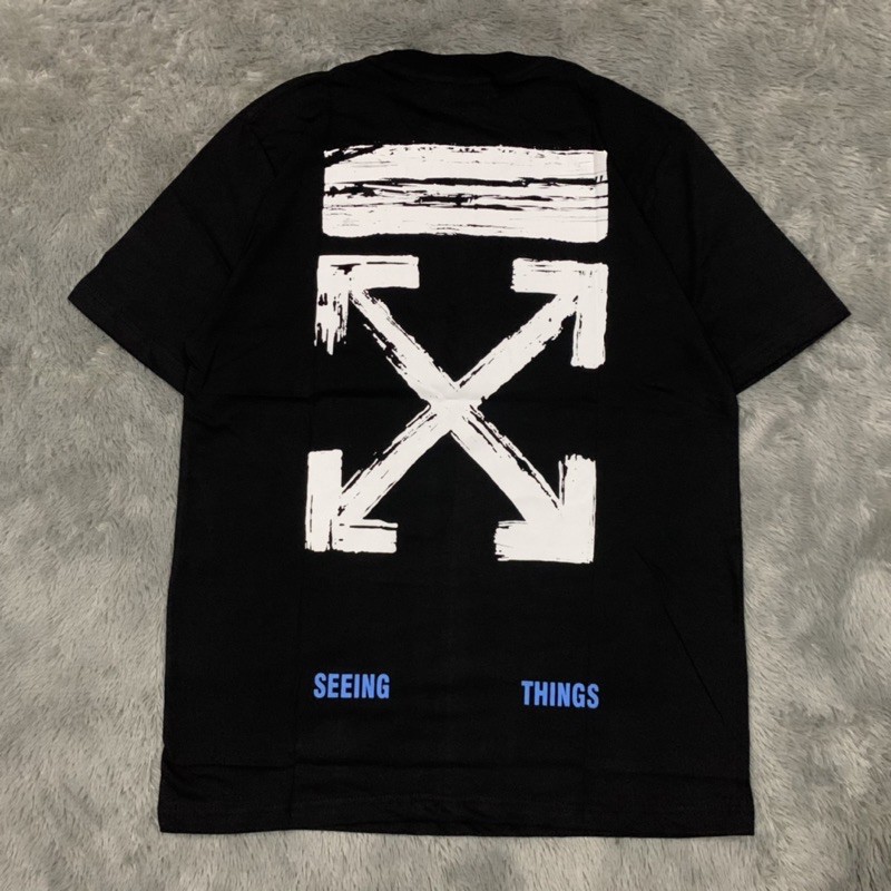 Kaos Tshirt Off White Brush Arrow Mirror