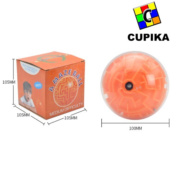 Rubik 3x3 Ball Puzzle 3D Bola Teka Teki mainan Anak murah Biru