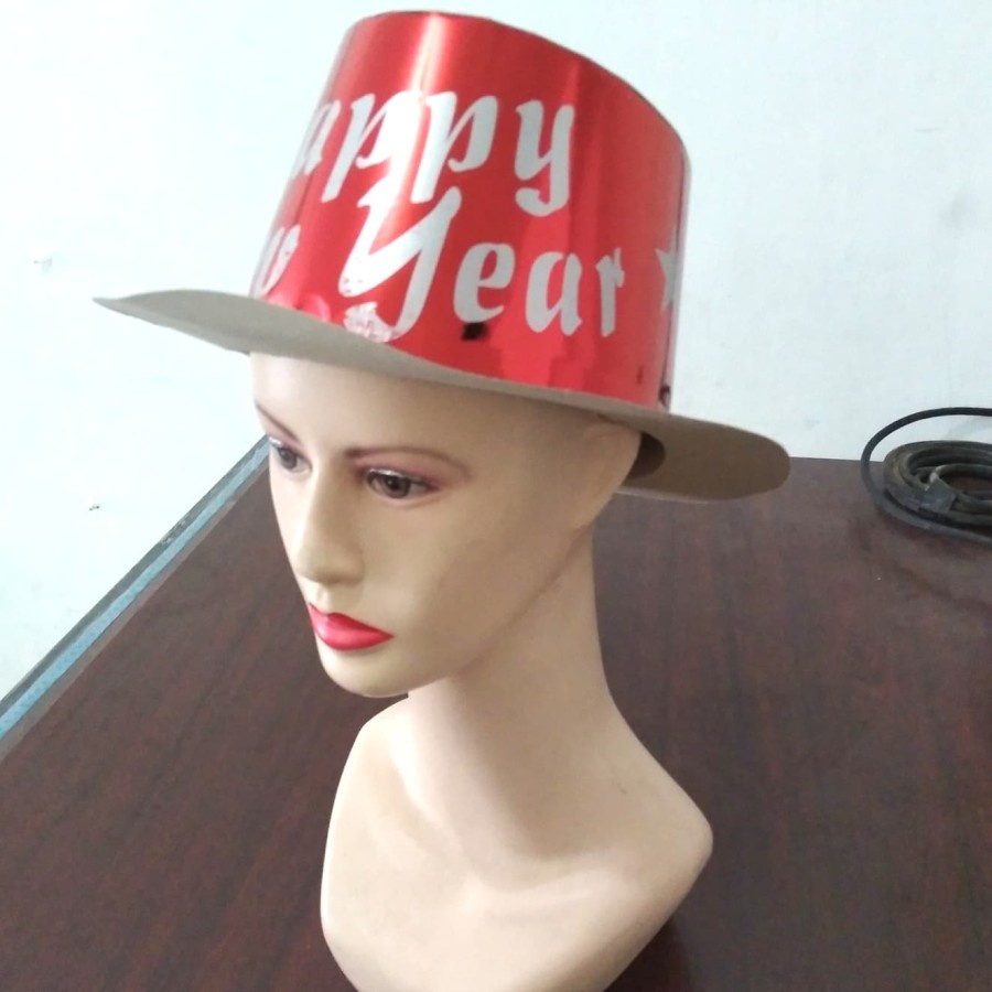 TOPI TAHUN BARU PAPER NEW YEAR HAT METALIK