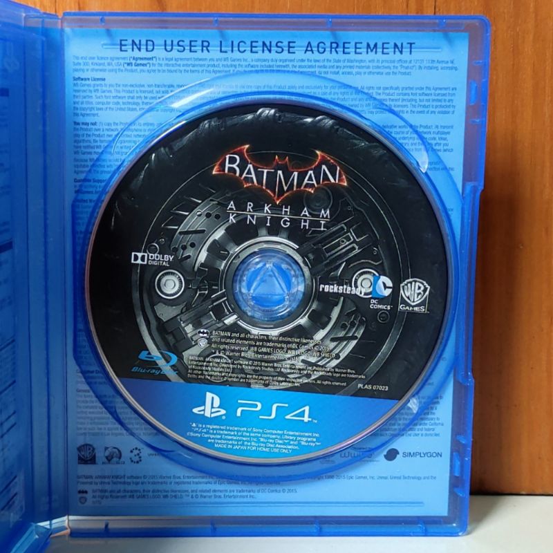 Batman Arkham Knight PS4 Kaset PS 4 Arkhamknight Arkam Knights Playstation PS 4 5 Betmen Arham Bat Man Reg 3 Reg3 spiderman superman super man spider marvel super hero superhero Games ps4 ps5 reg 3 region asia