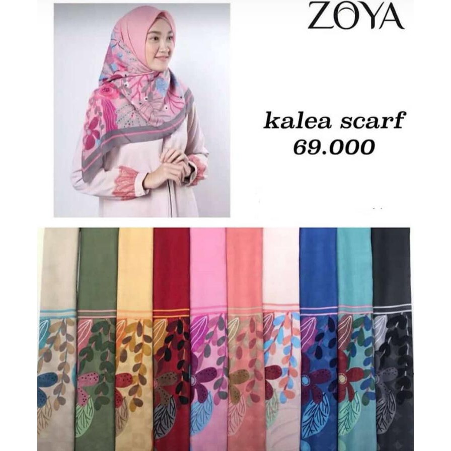 15+ Trend Terbaru Motif Kerudung Zoya Segi Empat Terbaru