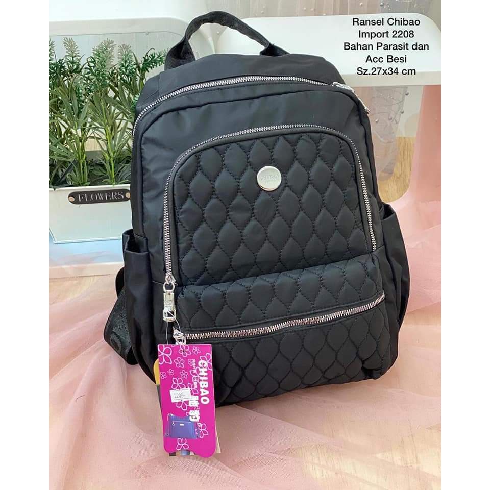 Tas Ransel Wanita Chibao 2208-8 size 35x27x12 cm. TAS RANSEL WANITA TAS CHIBAO RANSEL BEST SELLER.!!