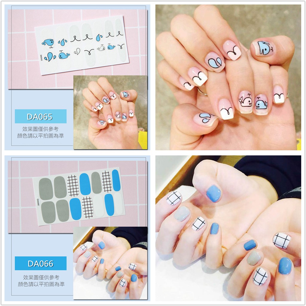 &lt;Jjoygirl&gt;DA Nail sticker motif / sticker kuku / stiker kuku / nail stiker glitter / stripes design