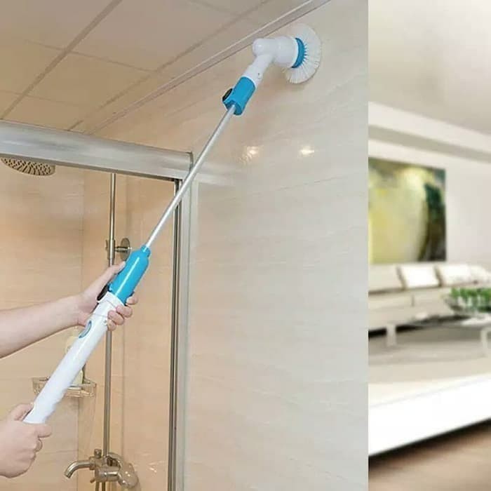 Sikat Elektrik Pel Otomatis Scrub Lantai Dinding Tembok WC | Portable Electric Cleaning Brush