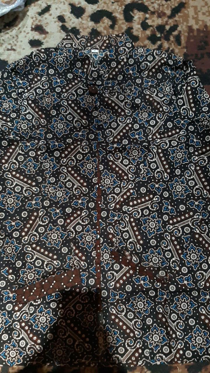 M-l-xl-xxl Batik Wanita Asj Sa Hrb026 Kenongo Kemeja Tosca Pendek