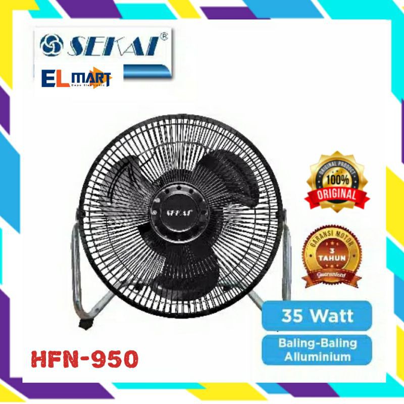 Sekai High Velocity Fan Tornado HFN950 Kipas Angin Meja Besi 9 inch Desk Fan HFN 950 9&quot;