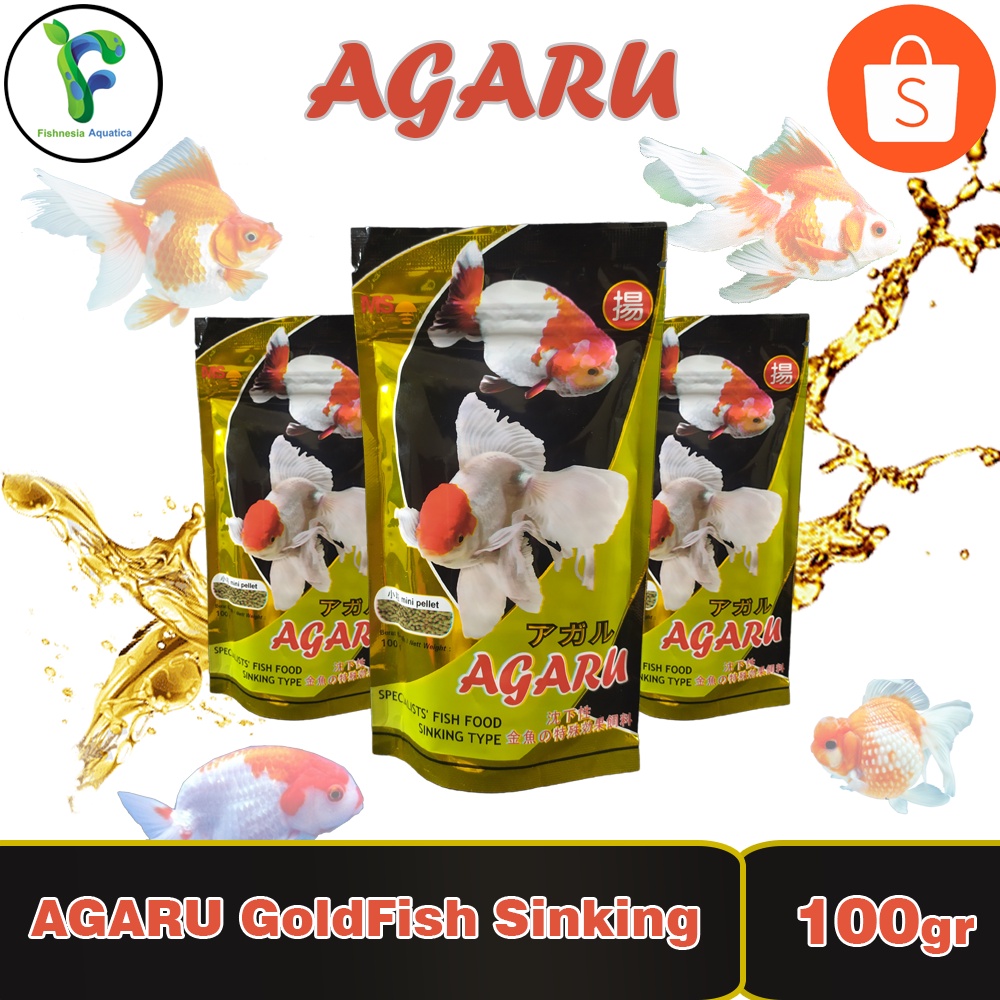 Agaru Sinking (Tenggelam) 100 gram Pelet Ikan Agaru