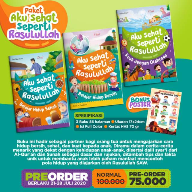 AKU SEHAT SEPERTI RASULULLAH (BELAJAR HIDUP SEHAT)