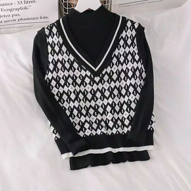 Rompi Rajut Vest Import (BEST QUALITY) | rompi vest | rompi rajut | baju rompi wanita