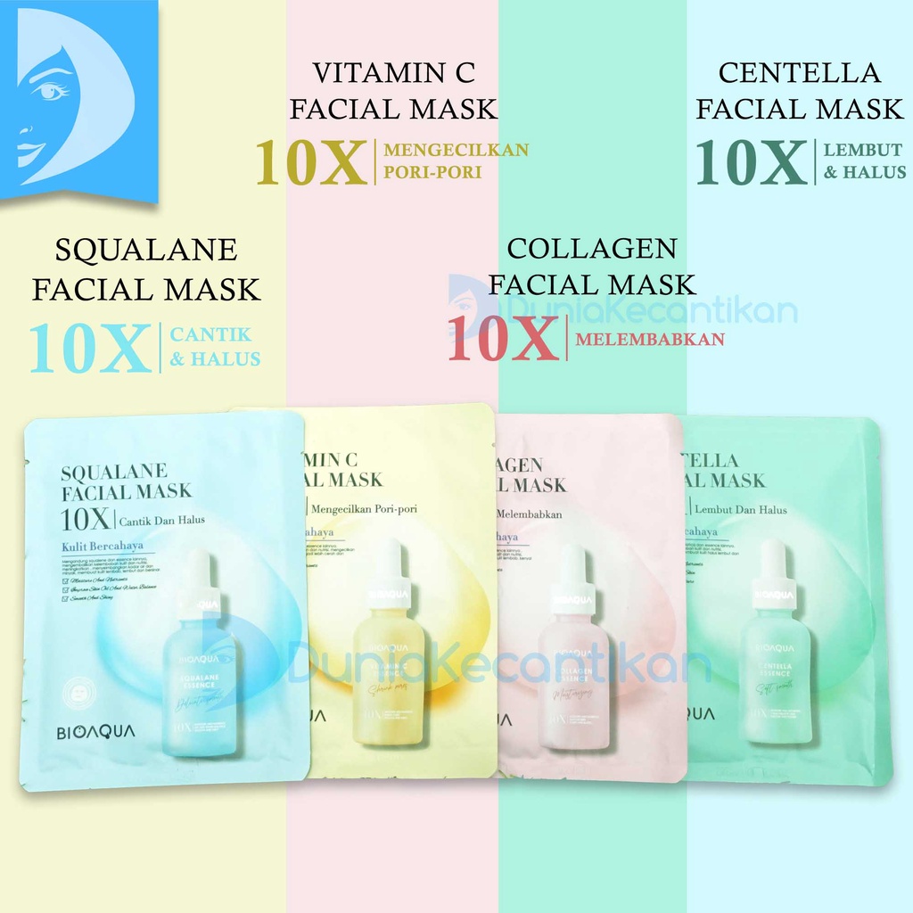 Bioaqua Essence 10X Facial Mask Sheet Mask Bio Aqua Serum Sheetmask