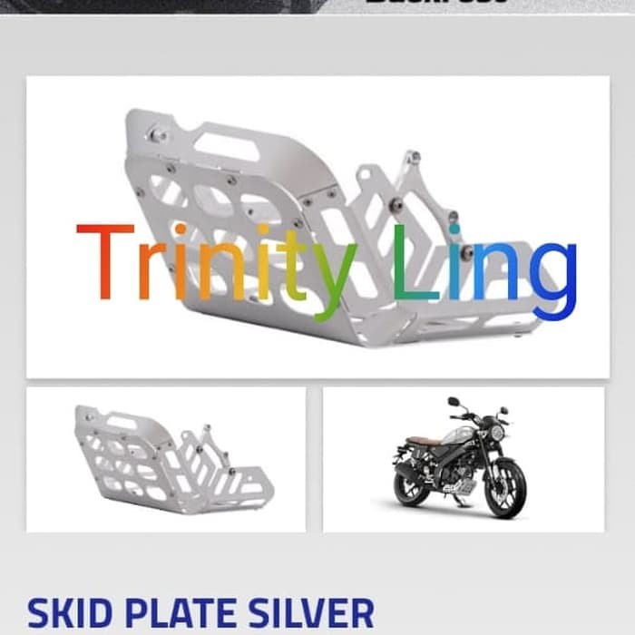 Jual Skid Plate Silver Yamaha XSR 155 Original Shopee Indonesia