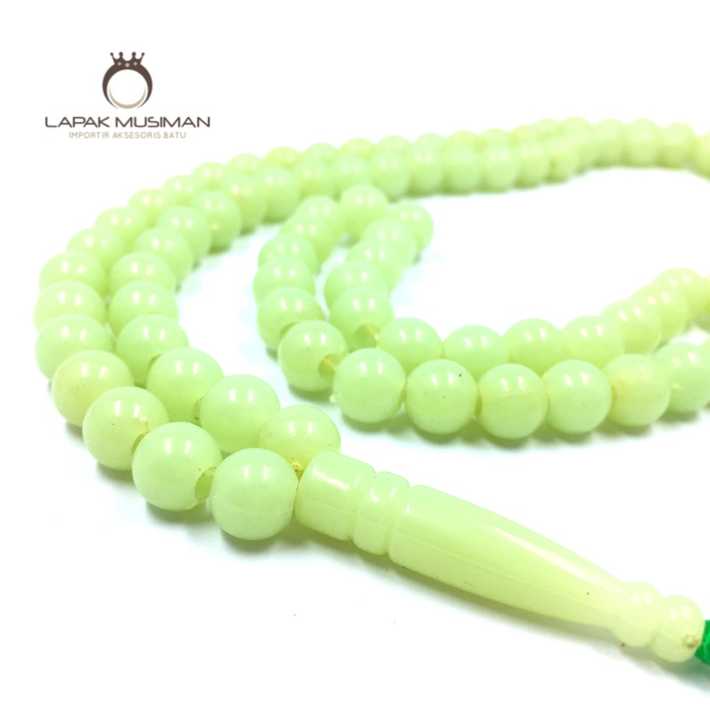 [Bayar di Tempat] Tasbih Fosfor Nyala 99 Butir Ukuran 8mm