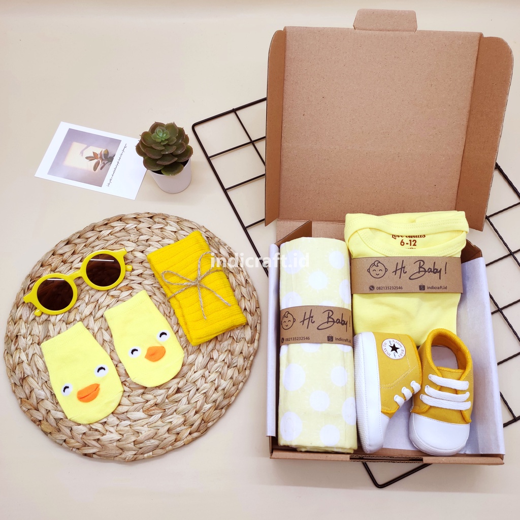 Hampers Bayi New Born Laki-Laki Perempuan / Kado Lahiran Bayi Cewek Cowok / Paket Hampers Bedong Bayi Newborn