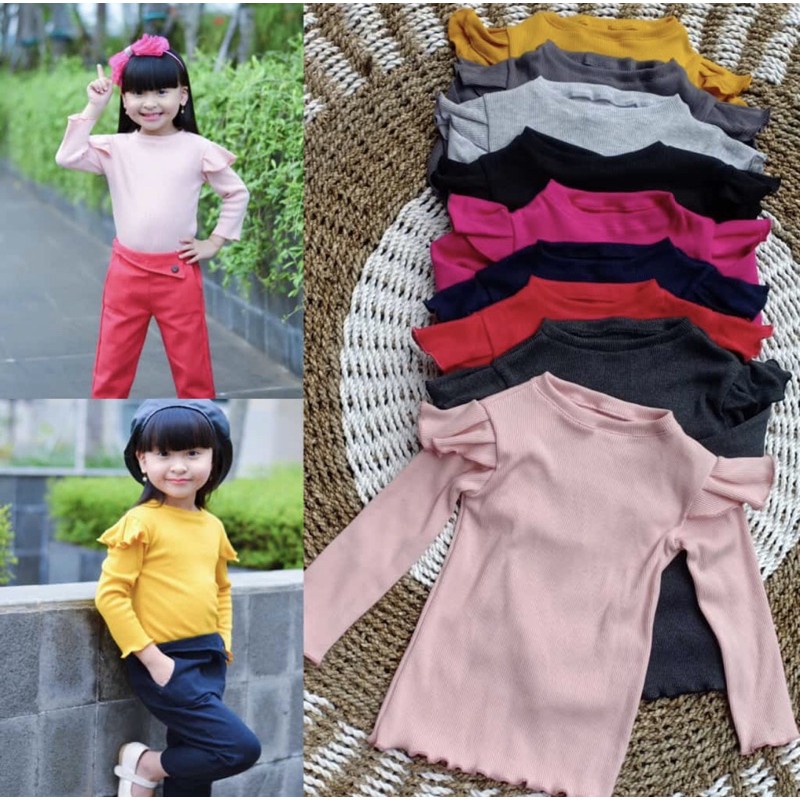 kaos sailor kaos lengan panjang anak umur 2- 6 tahun