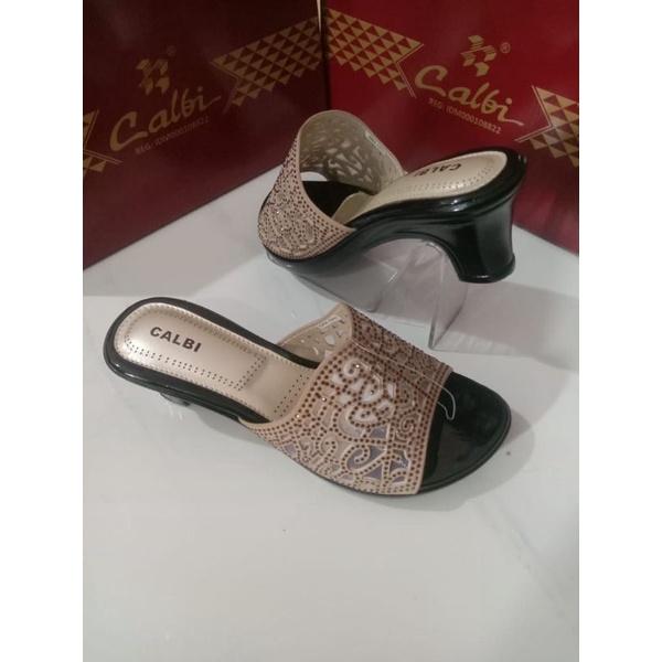 Sandal Heels selop merk Calbi CRX.1942