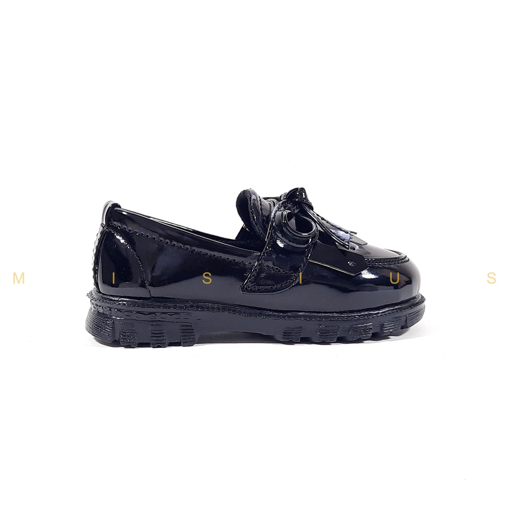 Misius - Sepatu Dokmart Anak Sepatu Loafers Anak Variasi Pita Lucu