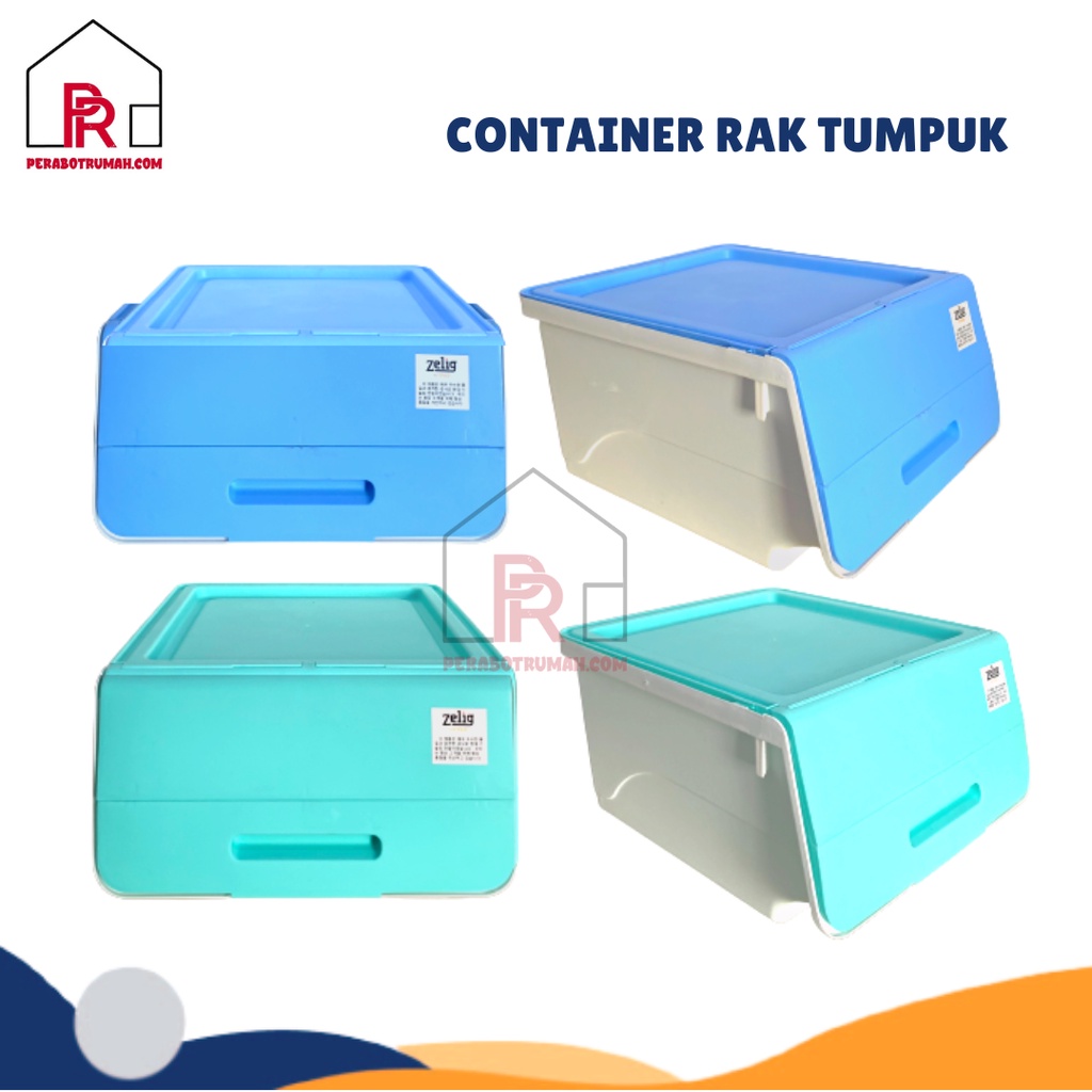 Container Rak Tumpuk Serbaguna - ZLG / Kontainer Penyimpanan Minimalis / Box Storage