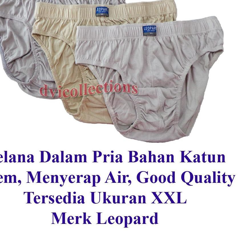 ✺ [CD Pria Merk Leopard] Celana Dalam Katun Pria Dewasa Isi 3pcs ✽